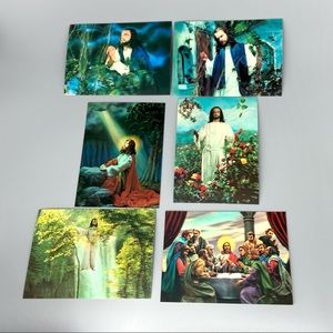 Vintage Lenticular Postcards Jesus Christ in 3D